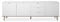 iperbriko Sideboard Göteborg in Weiß Matt und Sonoma Eiche massiv 200 x 68 cm