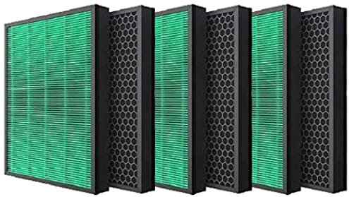 6 Packs Nispira True HEPA Carbon Filter Replacement Compatible with Coway Airmega Max2 400S 400 Air Purifier. 10.88 x 1.75 x 14.25.