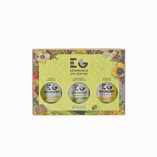 Edinburgh Gin Flavoured Gin Gift Pack 3 x 5cl