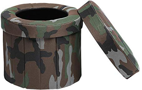 Campingtoilette Faltbar - Portable Car Folding Toilet - Tragbare Toilette - Aufbewahrungshocker - Outdoor Camping Toiletten Mobile Faltbare Toilettenstuhl Für Camping, Wandern, Ausflüge, Stau