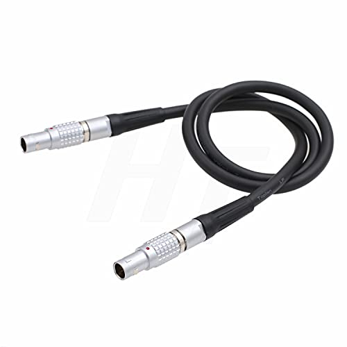 HangTon 0B 2-poliger Stecker auf 2-poligen Stecker, Stromkabel für Teradek Bolt Bond, ZCAM E2, ARRI Alexa Kamera und Transvideo StarliteHD Monitor, Zacuto Sucher, rote Kamera (30 cm)