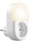 Luminea Home Control LED Licht mit Steckdose: WLAN-Steckdose mit smartem LED-Nachtlicht, App & Sprachsteuerung, 16 A (Nachtlicht Steckdose Zeitschaltuhr, Nachtlicht mit Timerfunktion, fernsteuerbar)