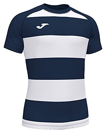 Joma - Camiseta Manga Corta prorugby II, Talla M, Color Marino Blanco