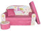 FORTISLINE - Kindersofa ausklappbar 100x60x50 cm - Kindersofa für Kinder 2in1 - Kindercouch ausklappbar - 2-Sitzer - Schlafcouch aus Schaumstoff + Hocker + Kissen - Viele Motive