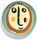 Festteller, klein, Ø 19 x 2 cm, 2 Stück, Farbe: Ottolenghi für Serax Face 2