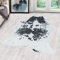 Carpetsale24 Kunstfell Teppich Schwarz-Weiß – 100x135 cm – Waschbar & tierleidfrei – Täuschend echtes Design – rutschfeste Rückseite – Weich & vielseitig für Wohnzimmer, Schlafzimmer & Wanddeko