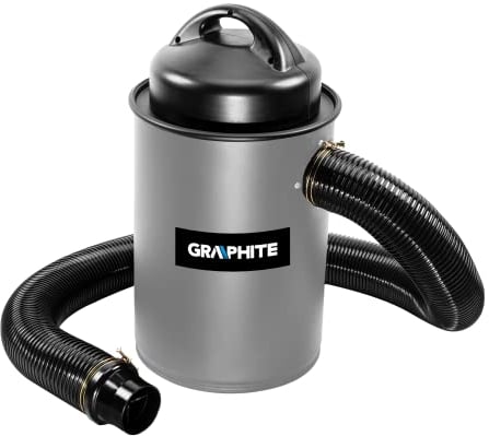 GRAPHITE Späneabsaugung 1100W 50 L, 50 L Behälter, Saugschlauchlänge 2m, Saugleistung 2,5KPa (LxHxB) 400x660 x4000 mm, Gewicht 9 kg