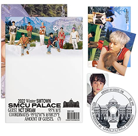 NCT DREAM - [2022 Winter SMTOWN : SMCU PALACE] (GUEST. NCT DREAM) Photobook + CD-R + Lyrics Paper + Photo Card + Postcard + Folded Poster + Poster + 2 Pin Button Badges + 4 Extra Photocards