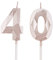Geburtstagskerzen Zahlen 40，3D Roségold Kerzen Geburtstag für Kuchen geburtstagsdeko, Geburtstag Kerzen Zahlen, Geburtstagskerzen Kinder für Partys, Hochzeiten, Firmenfeiern, Jubiläen