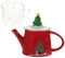 Cabilock 1ensemble Théière Céramique De Noël Avec Tasses Empilables Service à Thé Pour Maison Résistant Chaleur Et Design Pratique Pour Bureau Hôtel Et Pique-