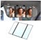 JNNJ Sonnenblende Faltbar Make-up Spiegel, Trifold Schminkspiegel Auto Rückspiegel, Tragbarer Autospiegel Kosmetikspiegel Universal für Auto LKW SUV Rückspiegel