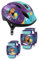 STAMP Unisex-Youth Helmet + Elbow & Knee Pads Wish, Purple/Green, S