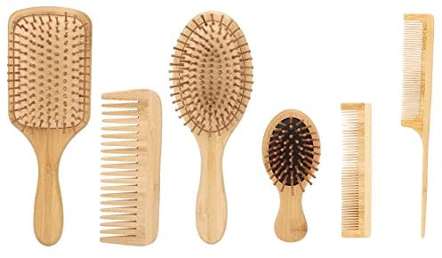ANKROYU 6 Piece Hair Color Kit, Professional Hair Color Bowl Haircut Air Cushion Professional Home Hair Salon Hair Color Bowl Hair Stirrer Home Salon DIY Use