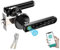 TEKXDD Cerradura Inteligente de Huellas Dactilares,4 en 1 Cerradura Electronica,Tuya App,Huellas Dactilares,Contraseña Digital,Llave Mecánica,Smart Lock Cerradura Inteligente Puerta Exterior