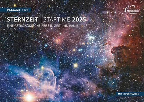 PALAZZI - Sternzeit 2025 Wandkalender, 70x50cm, Posterkalender mit brillanten Aufnahmen aus unserem Universum, eine astronomische Reise in Zeit und ... Eine astronomische Reise in Zeit und Raum