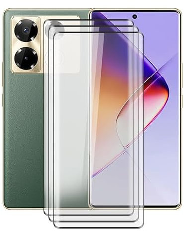 HGJTFANY Verre Trempé pour Infinix Note 40 Pro 5G (6.78), [3 Pièces] Protecteur d'écran HD, sans Bulles, Anti-Rayures, Dureté 9H Film Protecteur en Verre Trempé pour Infinix Note 40 Pro 5G