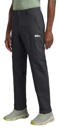 Jack Wolfskin Pico Trail Zip off Pants M Pantaloni da Escursionismo, Phantom, 48 Uomo