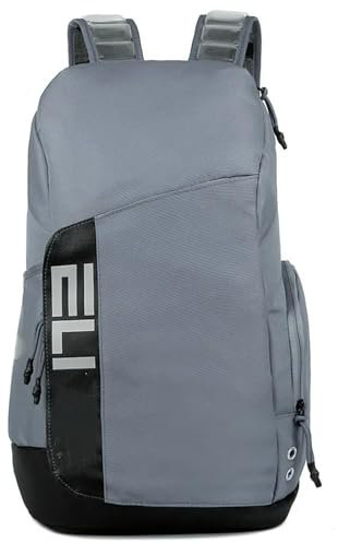 HENGIN Rucksack Sportsäcke Multifunktionales Fitnessstoff Tasche Wrestling Casual Sports Rucksacks Basketball -Rucksack Für Den Mann-grau