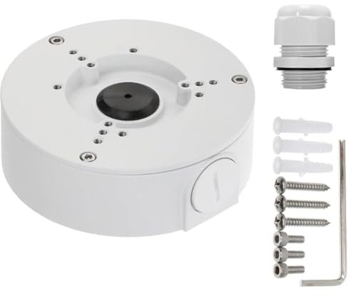 Saindo PFA130-E Waterproof Junction Box for Indoor/Outdoor Dome and Bullet Camera (White (with Cable Gland))