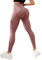 STARBILD Leggings Damen Sport Scrunch Butt Nahtlose, High Waist Yogahose Blickdicht Push Up für Fitness Gym Alltag, Sexy Seamless - Rosa L