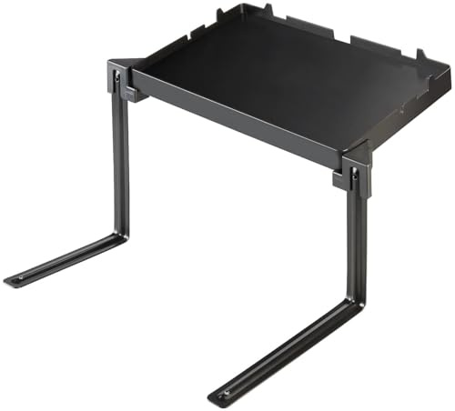 Carlo Milano Table d'appoint pliable 34 x 22 cm, charge maximale 3 kg, noir (table pliante, support de table, iPad)