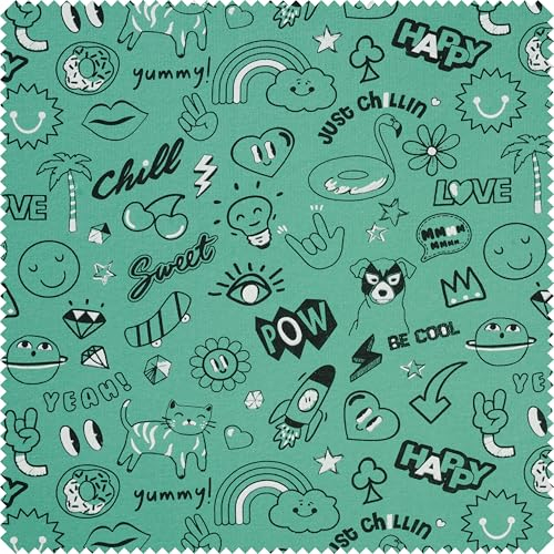 VBS Sweat-Stoff Be Cool, 145 cm, Meterware, Hochwertiger Stoff, ideal für Nähen, Basteln und Dekorieren