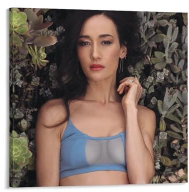 RENKEHUO Maggie Q Poster mit berühmtem Schauspieler, Wandkunst, Poster, Drucke, Heimdekoration, Bild, Leinwand, Gemälde, Poster, 70 x 70 cm, 15 Stück