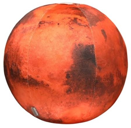 champracer Sonne, Mond, Mars und Erde Plüschkissen,Planet Kuscheltier Sternkissen, Sonne,Mond,Mars und Erde Plüschkissen, Raumdekoration, Geburtstagsgeschenke, Jungen (17 cm,Mars)