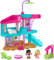 Fisher-Price Little People Barbie - Casa al Mare, set a tema Barbie con 3 piani di gioco e 2 personaggi, 3 accessori e mobili inclusi, giocattolo per bambini, 1+ anni, JCW71