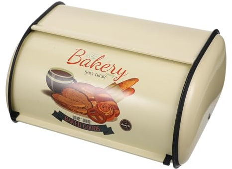 PHENOFICE Retro Brotbox Aus Eisen Für Snacks Und Brot Französischer Stil Große Aufbewahrungsbox Stabile Brotdose Für Küche Und Tisch Eleganter Retro Brotkasten Multifunktionale Lagerung