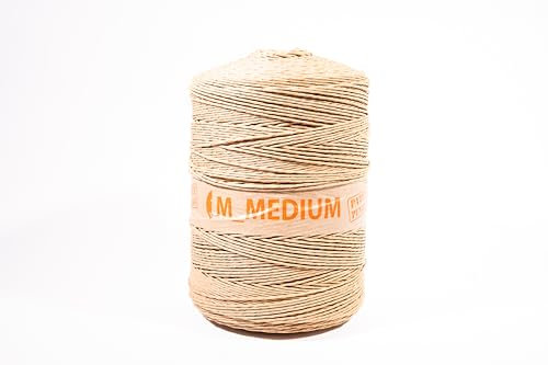 Ficelle Cellulose - Papier - 1000M - 2 mm Ø - 100% Cellulose Biodégradable - BIOFIL M pour Le Jardinage, Bricolage, activités manuelles, Macramé.