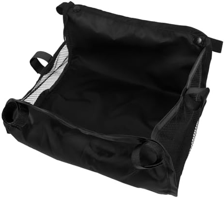 Gewebe Kinderwagen Bodenorganizer aus Oxford für Kleine Schirmwagen | Netztasche für Unteren Bereich, Tragbar und Leicht zu Pflegen, Schwarz für Babywagen