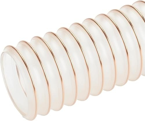 DSTOCK60 - Tuyau Flexible d'Aspiration Spiralé en Polyuréthane Transparent - Diamètre 180 mm (Vendu au Mètre)