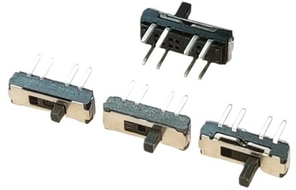 20 microinterruptores deslizantes DIP de 8 pines, microinterruptores de palanca de 3 posiciones, 2P3T, 13 x 3,5 mm, H = 2/3/4 mm, interruptores deslizantes verticales(H 4MM)