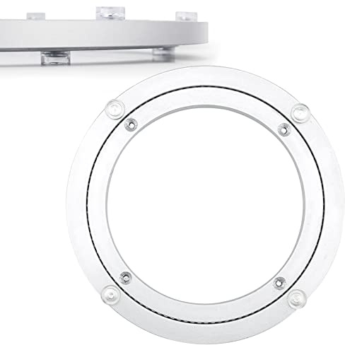 MTADSBKFP Roulement à Plateau tournant Circulaire, Base de Plateau tournant Lazy Susan en Alliage d'aluminium argenté, Plusieurs Tailles(70Cm)