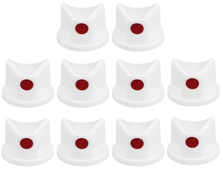 Aerosol Paint Spray Caps and Nozzles with Waterproof Button for Graffiti and Painting Applications 10 Pcs Set for Extended Usage