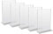 HMF 46922 Acryl Tischaufsteller gerade | 5 Stück | DIN A4 Hochformat | Glasklar