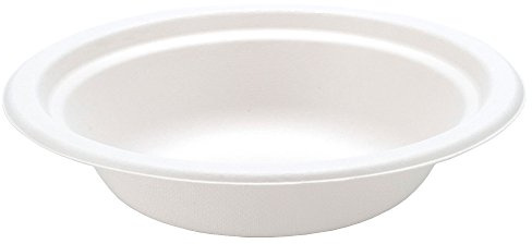 Dispo Bagasse Round Bowls 16oz - Sleeve of 125 - Sugarcane Compostable Bowls