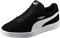 PUMA Smash V2, Baskets Mixte, Puma Noir Puma Blanc Puma Gris Métallisé, 37.5 EU