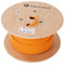 LW Electronic Verlegekabel Cat7A Duplex LAN Kabel 50m Gigabit Halogenfrei POE BauPVO Netzwerkkabel S/FTP PIMF 1200 MHz Kupfer AWG23 LSZH Installationskabel Datenkabel Orange