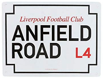 Liverpool FC Anfield Road Sign