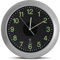 FISHTEC - Analoge Solar-Wanduhr, Funkuhr, Design mit großen Ziffern, leicht ablesbar, ideal für Küche, Büro, Wohnzimmer, Schlafzimmer, Zifferblatt 30 cm