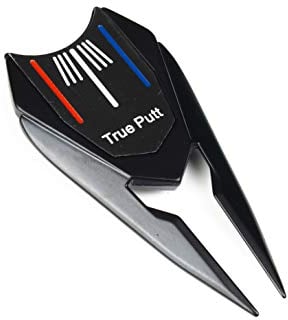 True Putt Vorlich Pitch Mark Repair Tool and Magnetic Putting Aid Golf Ball Marker, Divot Repair Tool Comes with Gift Box.