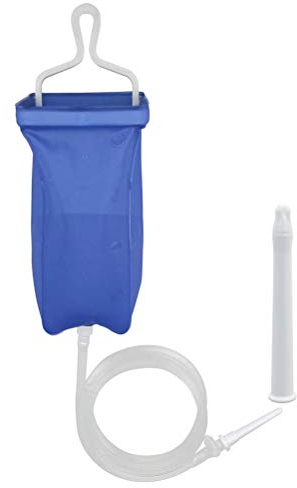Silicona Viaje 2L Enema Enema Bolsa Reutilizable Kit Claro no tóxico para el café y Agua Limpieza de Colon, Reutilizable Inicio Enema Bag y Accesorios