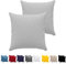 Kissenbezug 65 x 65 cm (Set mit 2) - 100% Jersey Baumwolle 150 g/qm Kissenbezüge -Grau - Für Kissen 65 x 65 cm - Kissenhülle - Kissenbezug - Resistent und Hypoallergen - Dreamzie