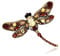 Airlove Strass Brosche Kristall Libelle Brosche Pin für Frauen Schmuck Outfits Dekoration