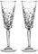 DIAMANTE Crystal Champagne Prosecco Flutes - 'Quartz' - Premium Lead Free Crystal - Set of 2