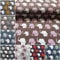 Generisch FAABRIX Elefantenparade # Baumwolljersey # Cappuccino-Rosa-Weiß # Stoff für Kinderbekleidung # Coupon (Cappuccino, 1,0m) (920)