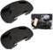 Ledeak 2 Piezas Bandeja de Silla con Ranuras para Dispositivo Teléfono Móvil y Tazas, Portavasos Lado Fijo de Silla, Fácil de Enganchar para Tumbonas Sillas de Camping Pesca Jardín