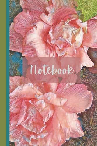 Old Fashion Rose Cover Notebook